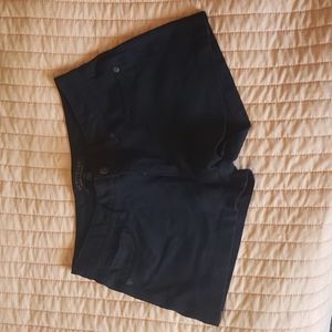 Black stretch shorts